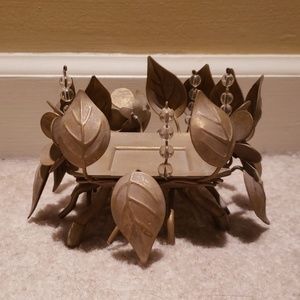 Bronze Leaf Votive Holder